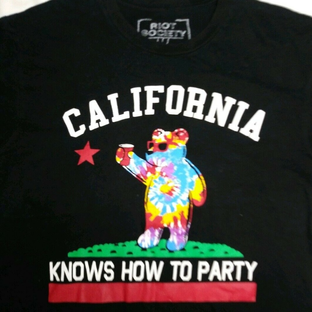Riot Society Tie Dye Themed Shirt